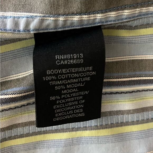 Like New Robert Graham L/S Casual Dress Shirt w/Colorful Vertical Stripes Sz XL - Picture 14 of 14
